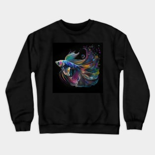 Rainbow Betta fish Crewneck Sweatshirt